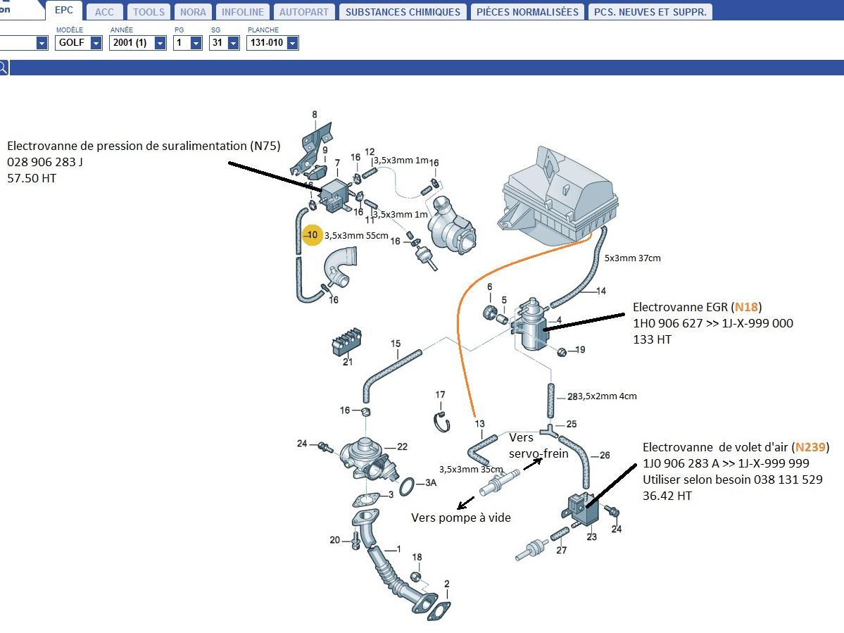 Simplification circuit turbo AGR (suppression N18 et N239) [Diesel] Problèmes Mécaniques