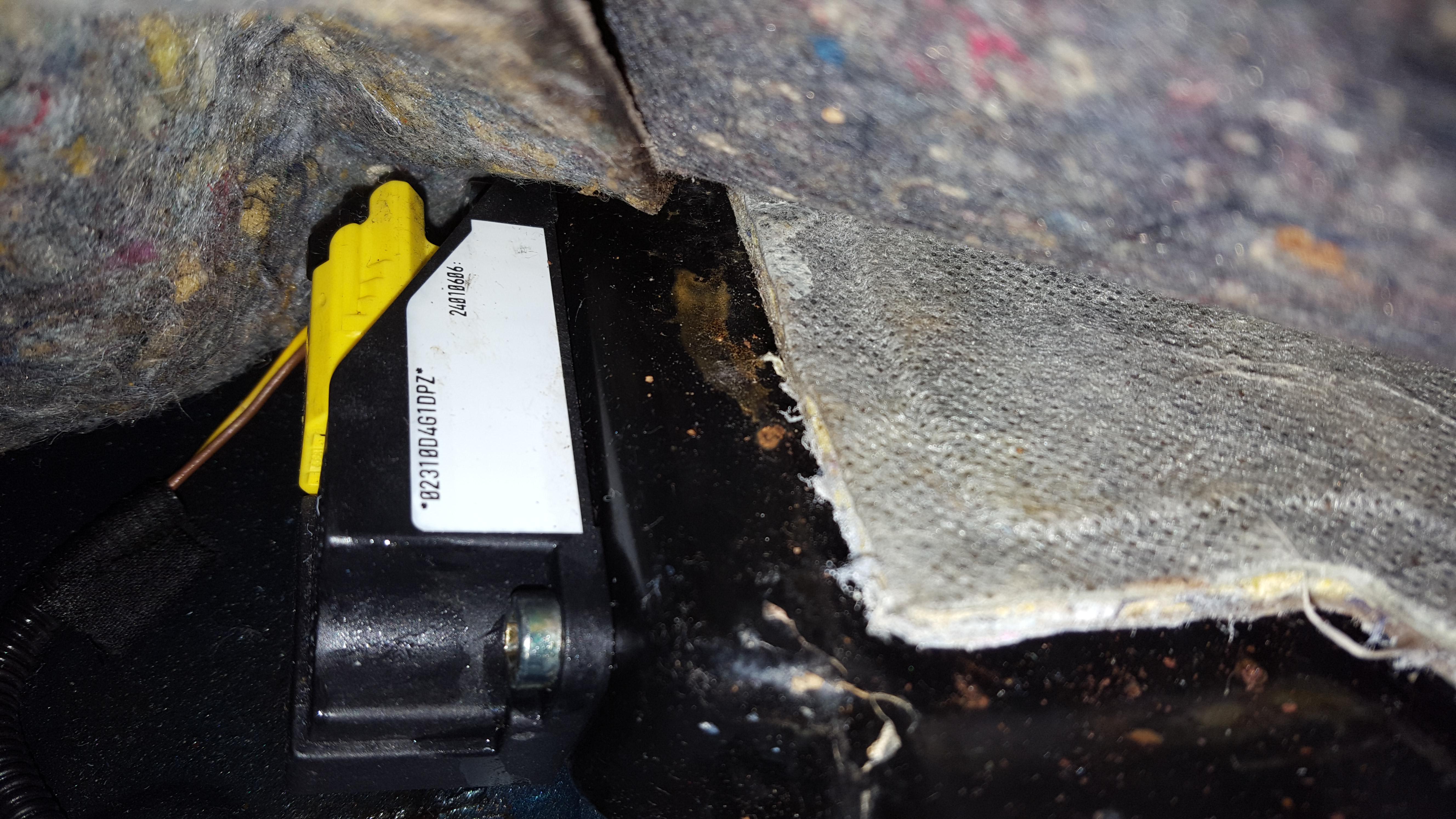 voyant airbag crash sensor Problèmes Electriques ou Electroniques