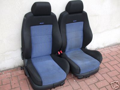  Housses de siège sport Recaro YS01 pour Volkswagen Golf 4,  rouge et noir